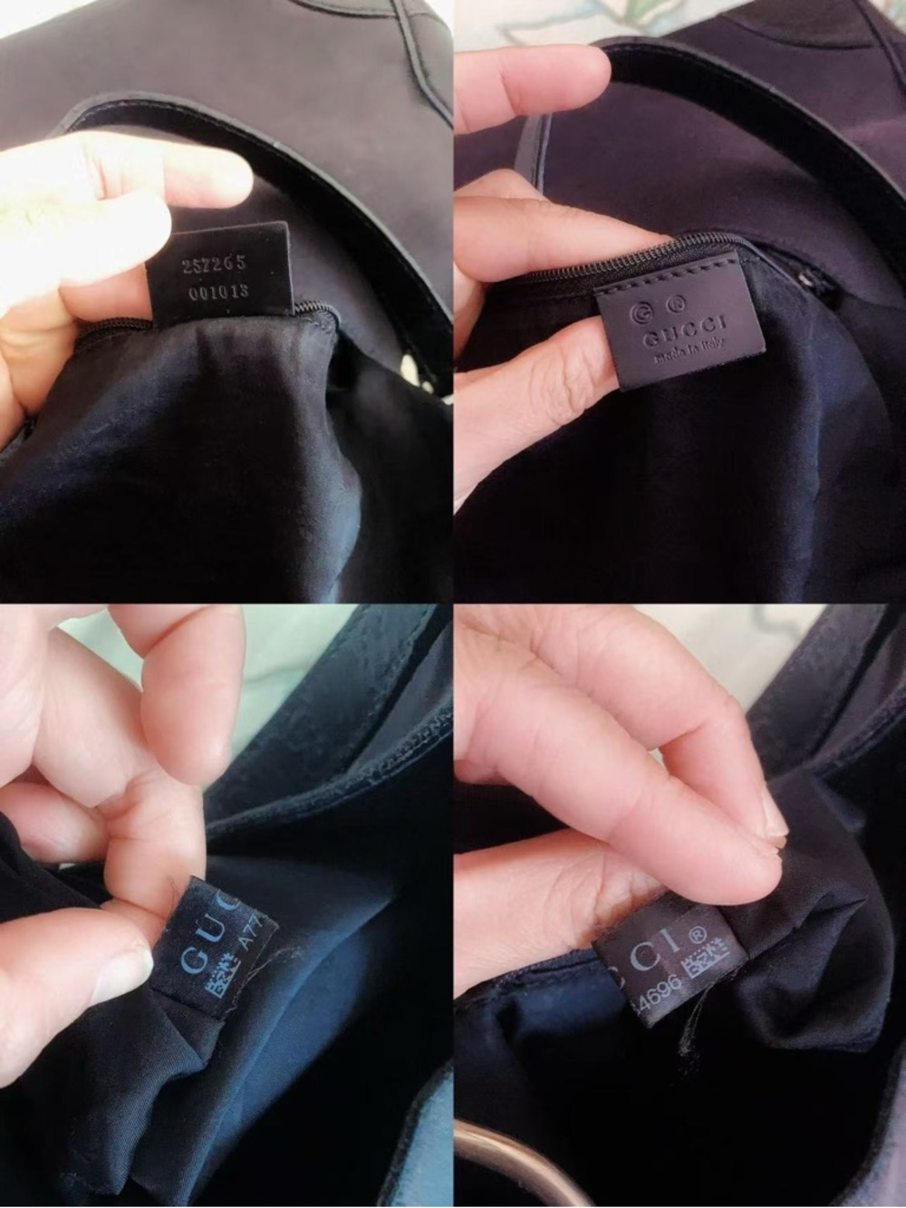 Gucci GG-Signature Trimmed Colbert Hobo bag in black‎ - Picture 12 of 16